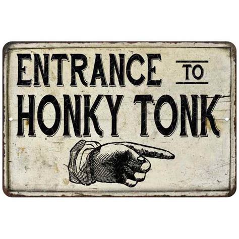 vintage metal bar signs honky tonk house|Honky Tonk Bar Signs .